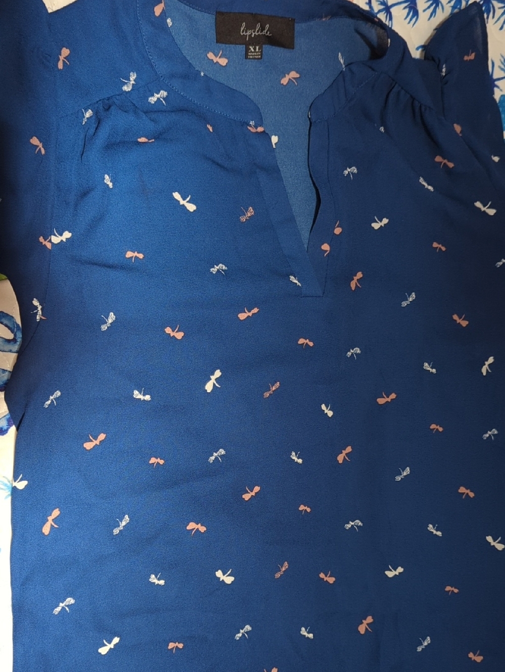 Dragonfly Print Blouse